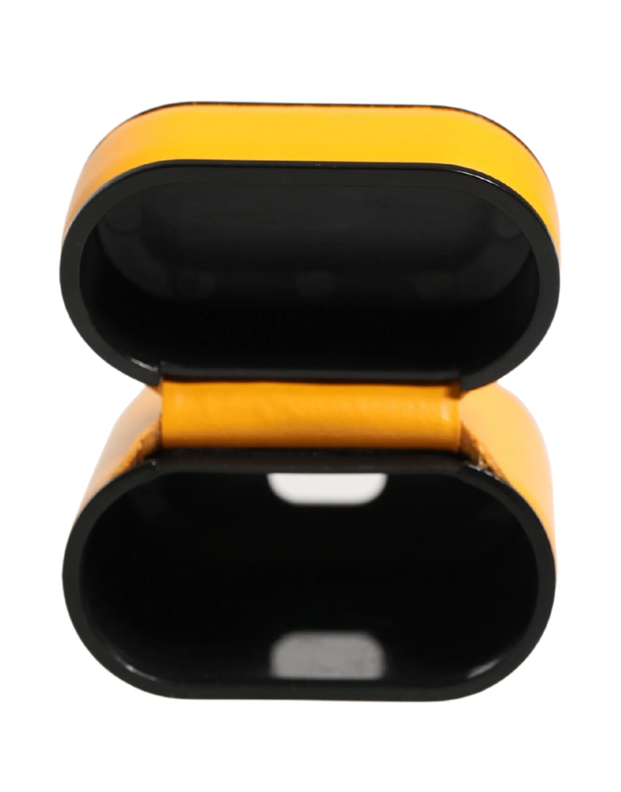 Dolce & Gabbana Case Yellow Calf Leather Logo Flip Holder Strap Airpods - Zeiniez