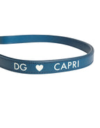 Dolce & Gabbana White Calf Leather Logo Flip Holder Strap Airpods Case - Zeiniez