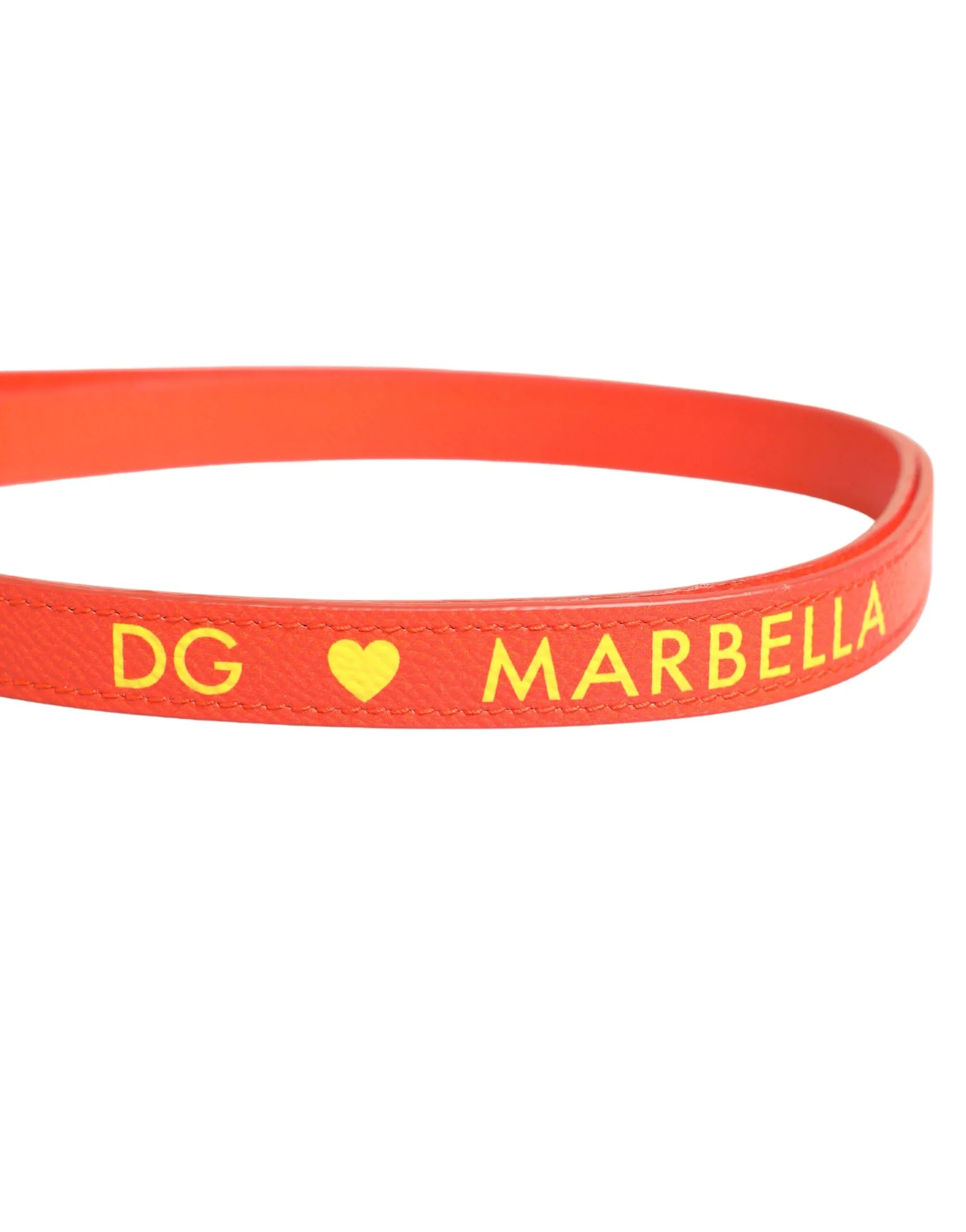 Dolce & Gabbana Yellow Calf Leather Logo Flip Holder Strap Airpods Case - Zeiniez