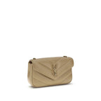 Saint Laurent Beige Lamb Ovis Aries Aries Shoulder Bag - Zeiniez