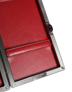 Dolce & Gabbana Beige Velvet Calf Leather Clutch Evening Women Purse Bag