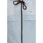 Prada Blue Recycled Polyamide Shell Jacket - Zeiniez