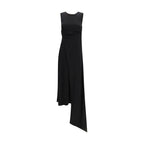 Ami Paris Black Viscose Casual Dress - Zeiniez