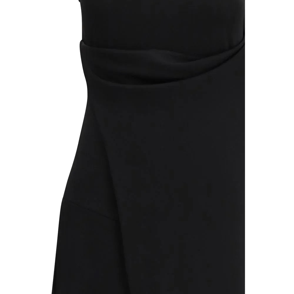 Ami Paris Black Viscose Casual Dress - Zeiniez