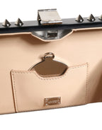 Dolce & Gabbana Black Acrylic Plexiglass Studded DOLCE BOX Clutch Bag - Zeiniez