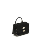 Zanellato Black Calf Leather Bos Taurus Handbag