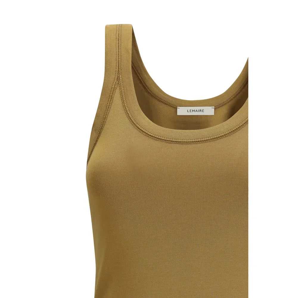 Lemaire Brown Cotton Tank Tops - Zeiniez