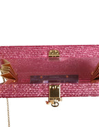 Dolce & Gabbana Pink DOLCE BOX Clutch Crossbody Women Evening Borse Bag - Zeiniez