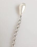 Dolce & Gabbana Silver Tone Brass Chain Crystal Embellished Bracelet - Zeiniez