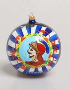 Dolce & Gabbana Multicolor Hand Painted Sicilian Ornament Christmas Ball - Zeiniez