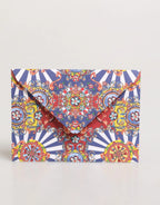 Dolce & Gabbana Multicolor Carretto Siciliano Envelope Post Card Holder - Zeiniez