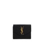 Saint Laurent Black Calf Leather Bos Taurus Wallet