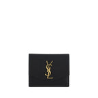 Saint Laurent Black Calf Leather Bos Taurus Wallet