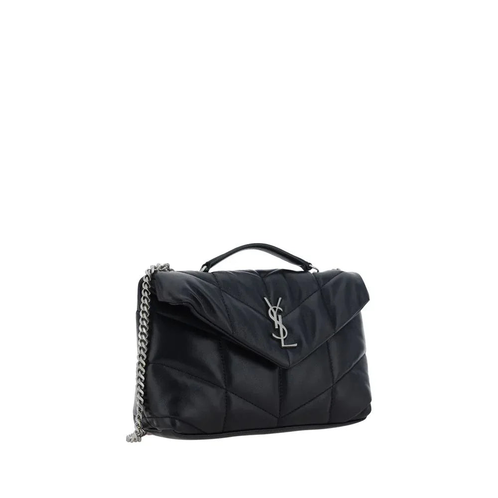 Saint Laurent Black Lamb Ovis Aries Aries Shoulder Bag - Zeiniez