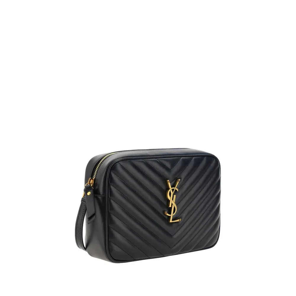 Saint Laurent Black Calf Leather Bos Taurus Shoulder Bag - Zeiniez