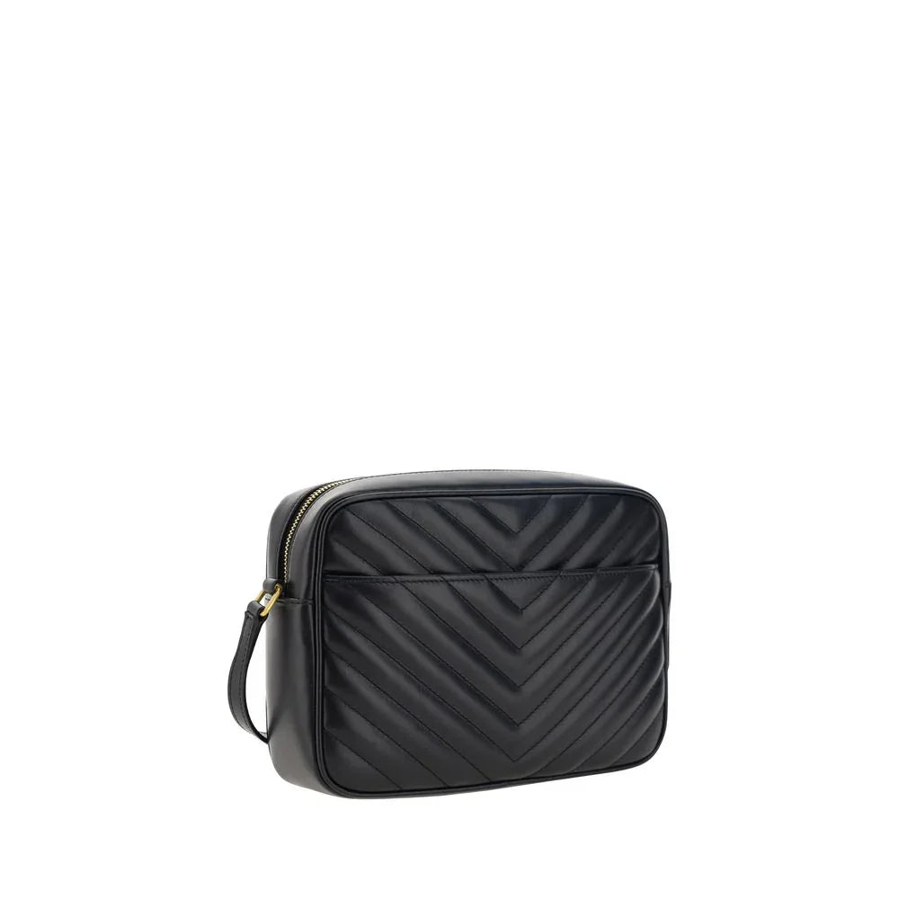 Saint Laurent Black Calf Leather Bos Taurus Shoulder Bag - Zeiniez