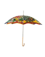 Dolce & Gabbana Multicolor Carretto Siciliano Print Collapsible Umbrella - Zeiniez