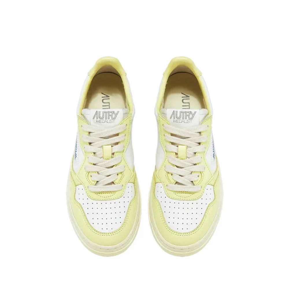 Autry White Leather Low Top Sneakers - Zeiniez