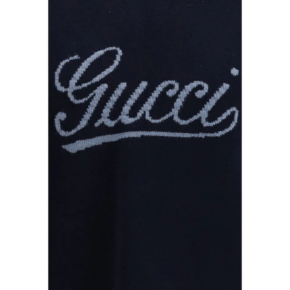 Gucci Blue Wool Sweatshirt - Zeiniez