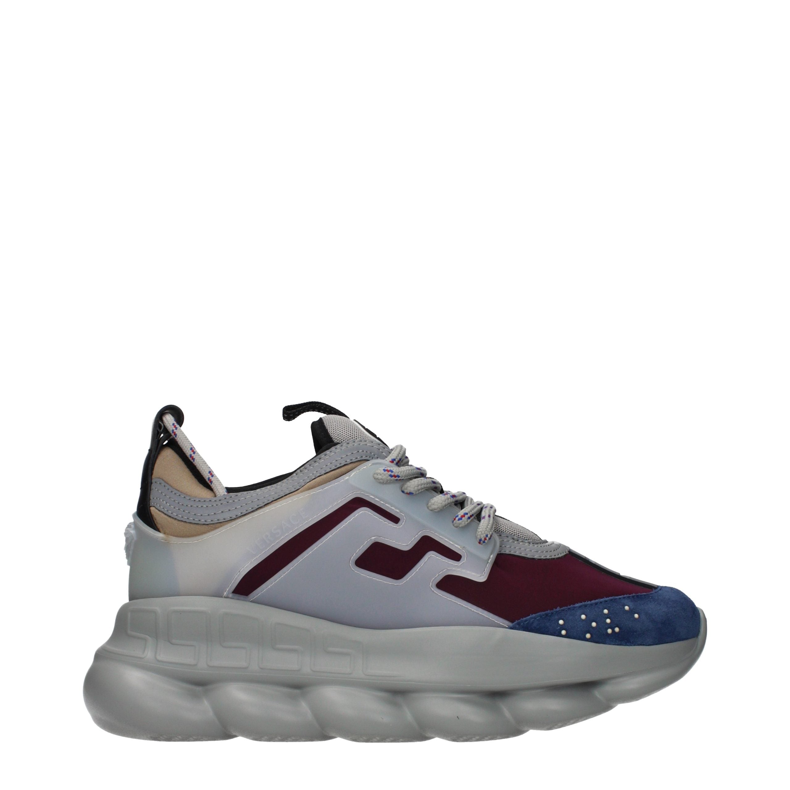 Versace Multicolor Fabric Chunky Sneakers