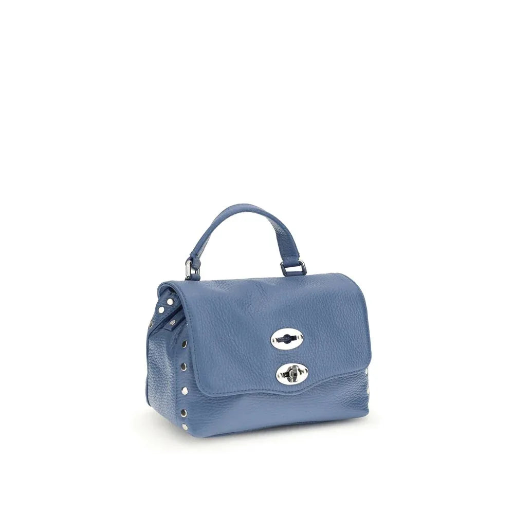 Zanellato Blue Calf Leather Bos Taurus Shoulder Bag - Zeiniez