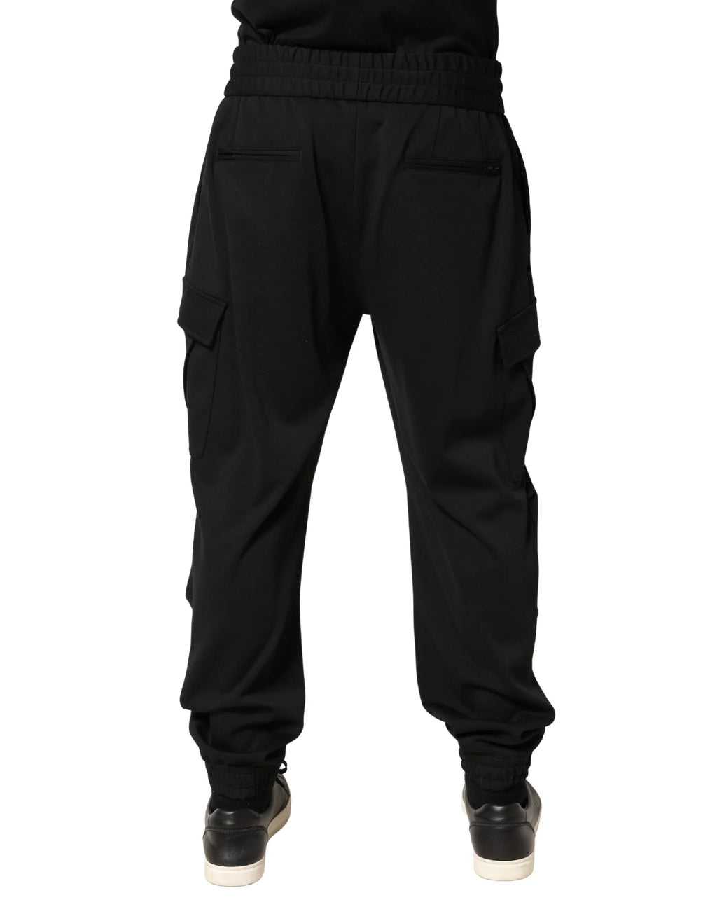 Dolce & Gabbana Black Polyester Cargo Jogger Men Trouser Pants - Zeiniez