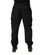 Dolce & Gabbana Black Polyester Cargo Jogger Men Trouser Pants - Zeiniez