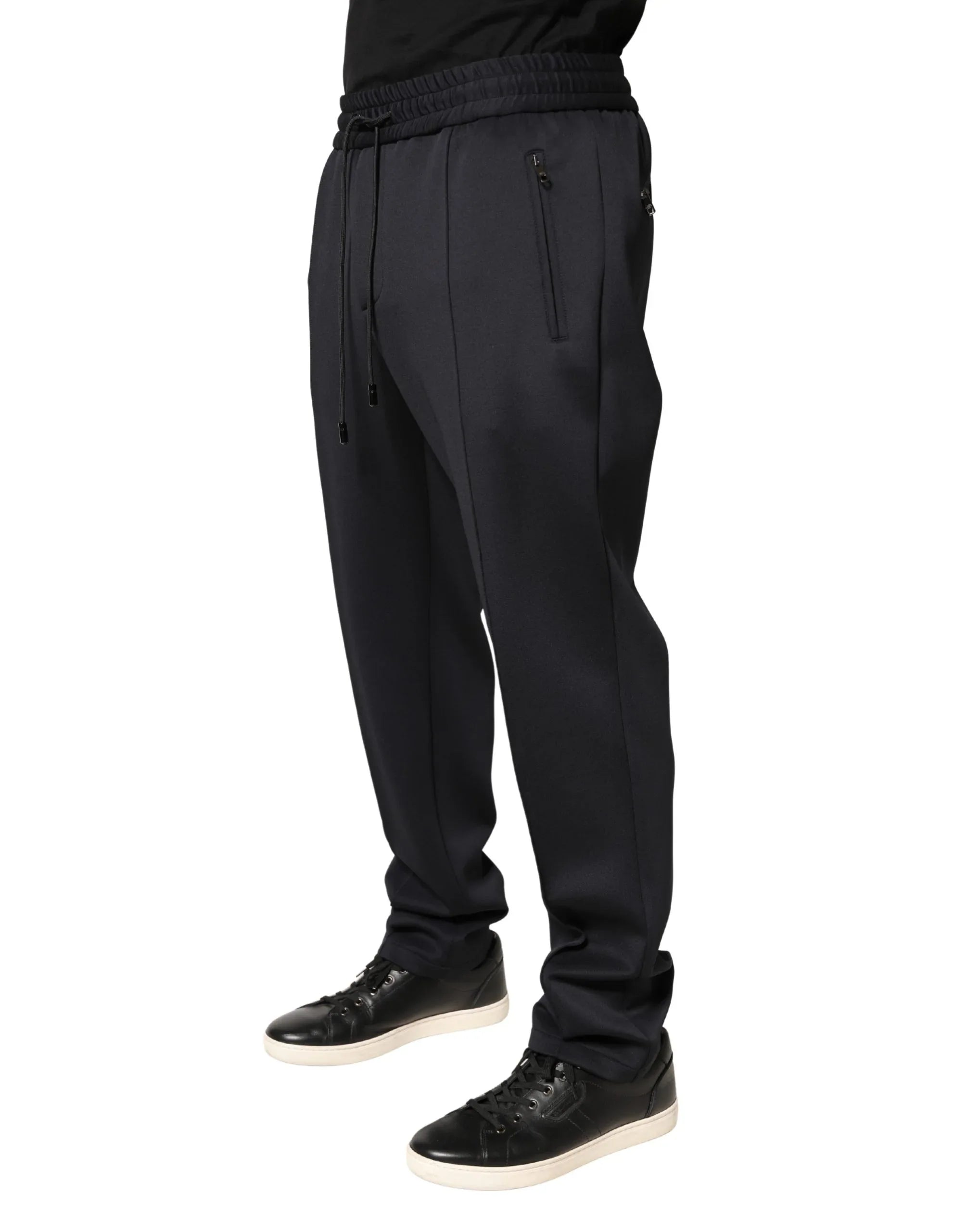 Dolce & Gabbana Black Polyester Skinny Jogger Trouser Pants - Zeiniez