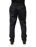 Dolce & Gabbana Black Polyester Skinny Jogger Trouser Pants - Zeiniez