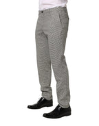 Dolce & Gabbana Gray Cotton Skinny Dress Formal Trouser Pants - Zeiniez
