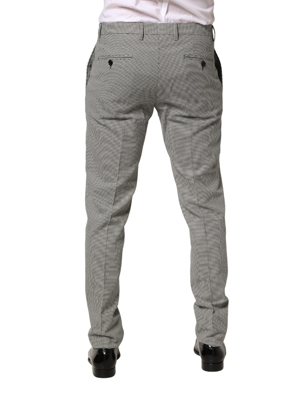 Dolce & Gabbana Gray Cotton Skinny Dress Formal Trouser Pants - Zeiniez