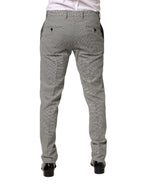 Dolce & Gabbana Gray Cotton Skinny Dress Formal Trouser Pants - Zeiniez