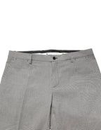 Dolce & Gabbana Gray Cotton Skinny Dress Formal Trouser Pants - Zeiniez
