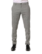 Dolce & Gabbana Gray Cotton Skinny Dress Formal Trouser Pants - Zeiniez