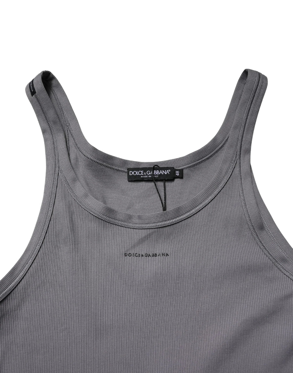 Dolce & Gabbana Gray Sleeveless Round Neck Tank Top T-shirt - Zeiniez