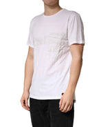 Bottega Veneta White 100% Cotton Plain Round Neck Men Shirt T-shirt - Zeiniez