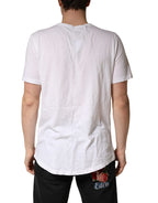 Bottega Veneta White 100% Cotton Plain Round Neck Men Shirt T-shirt - Zeiniez