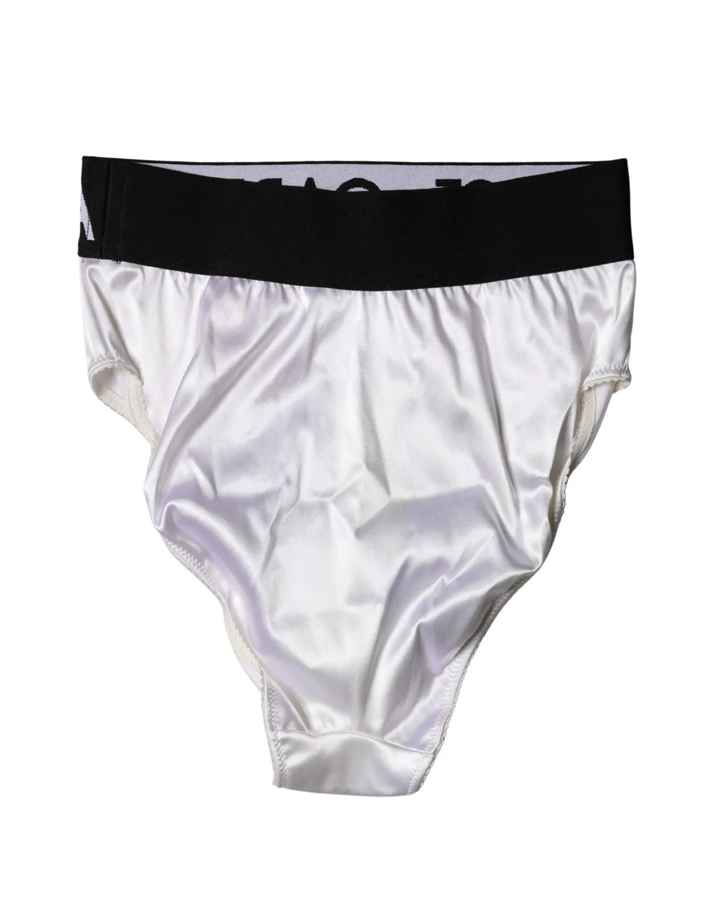 Dolce & Gabbana White Logo Brief High Waist Panty Underwear - Zeiniez