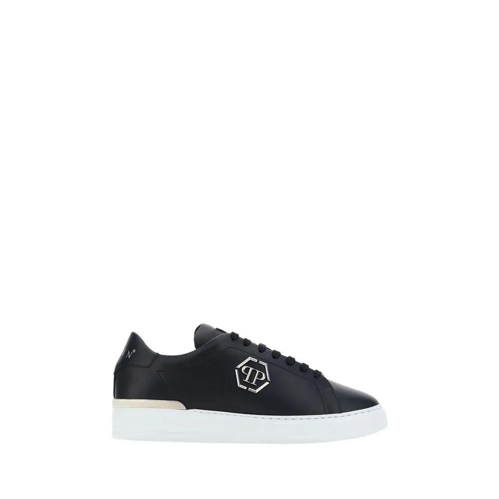 Philipp Plein Black Calf Leather Bos Taurus Low Top Sneakers - Zeiniez