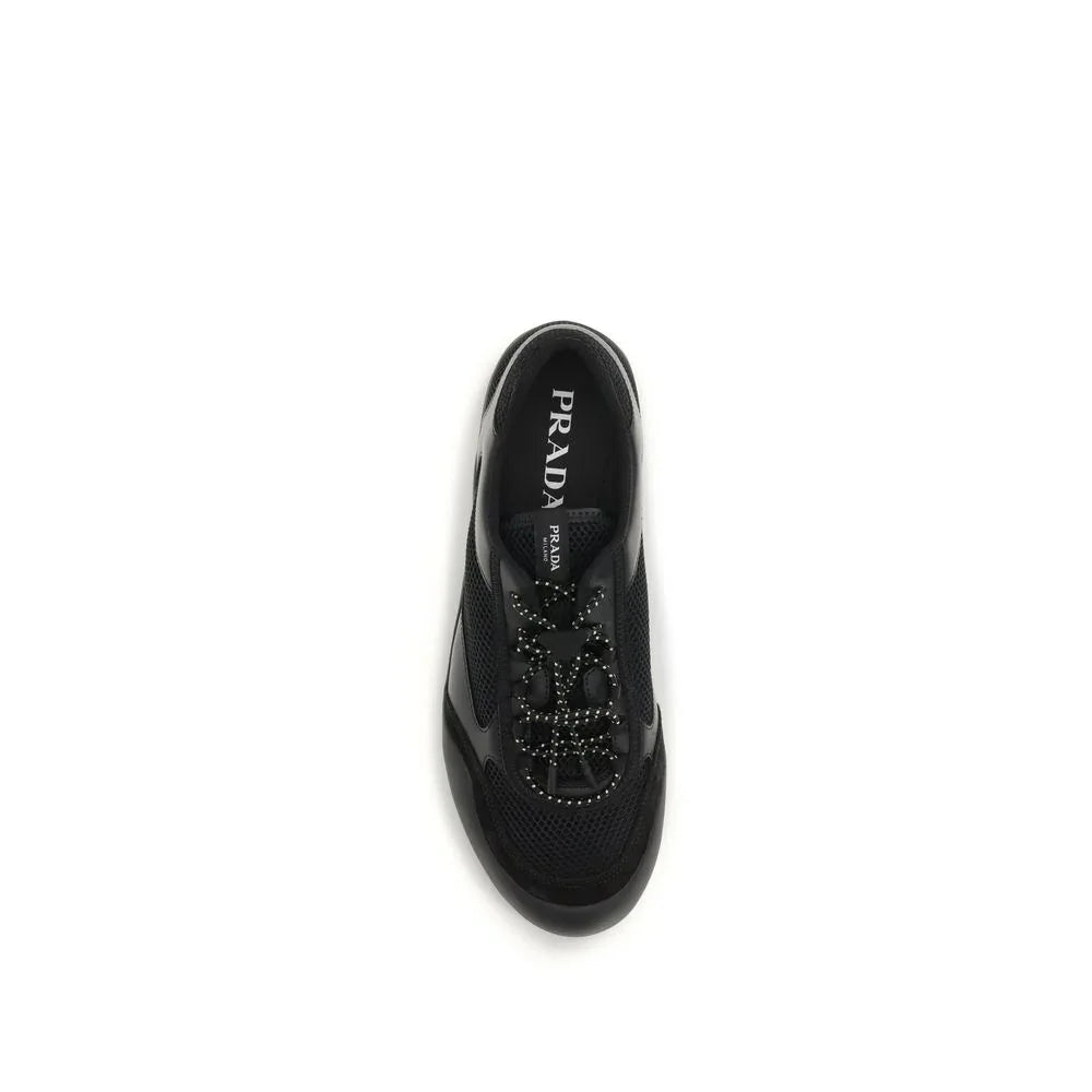 Prada Black Polyester Athletic Sneakers - Zeiniez