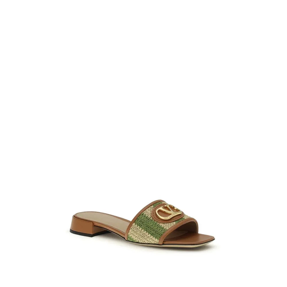 Valentino Garavani Multicolor Calf Leather Bos Taurus Sandals - Zeiniez