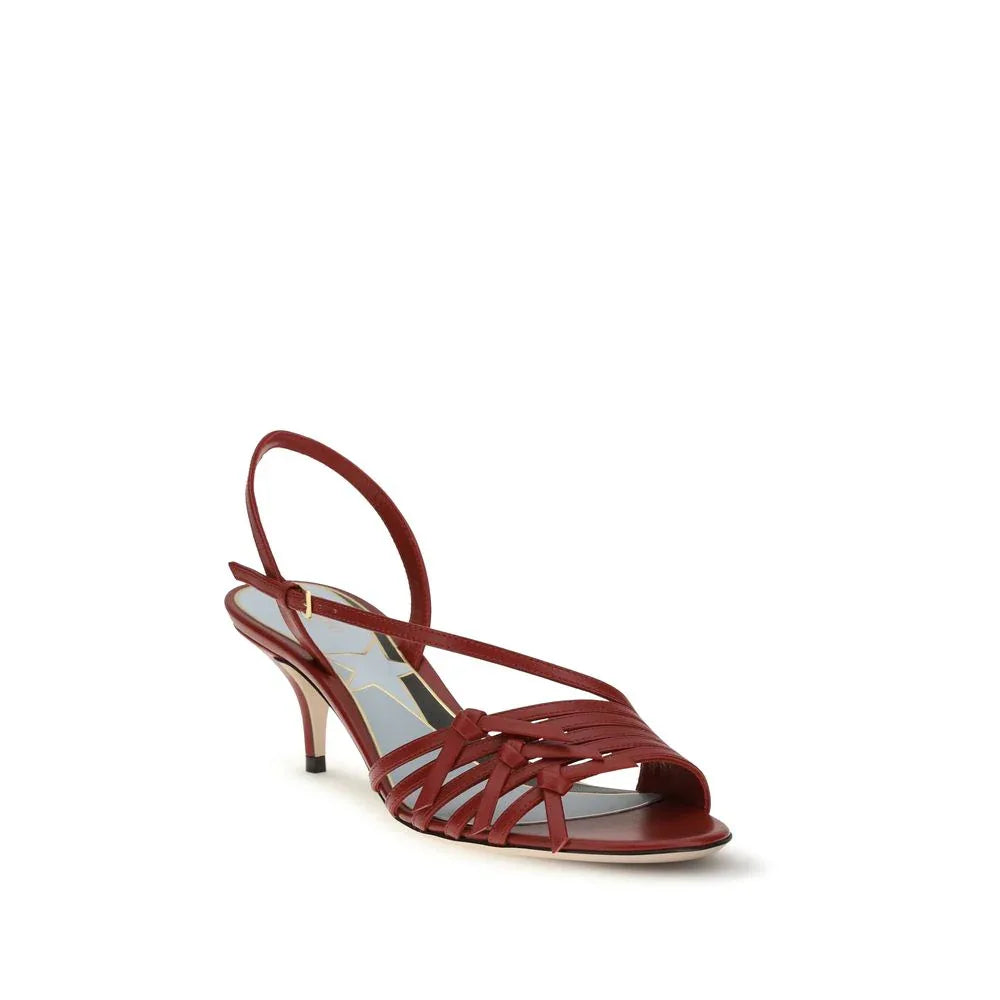 Valentino Garavani Multicolor Goatskin Strap-On Sandals - Zeiniez