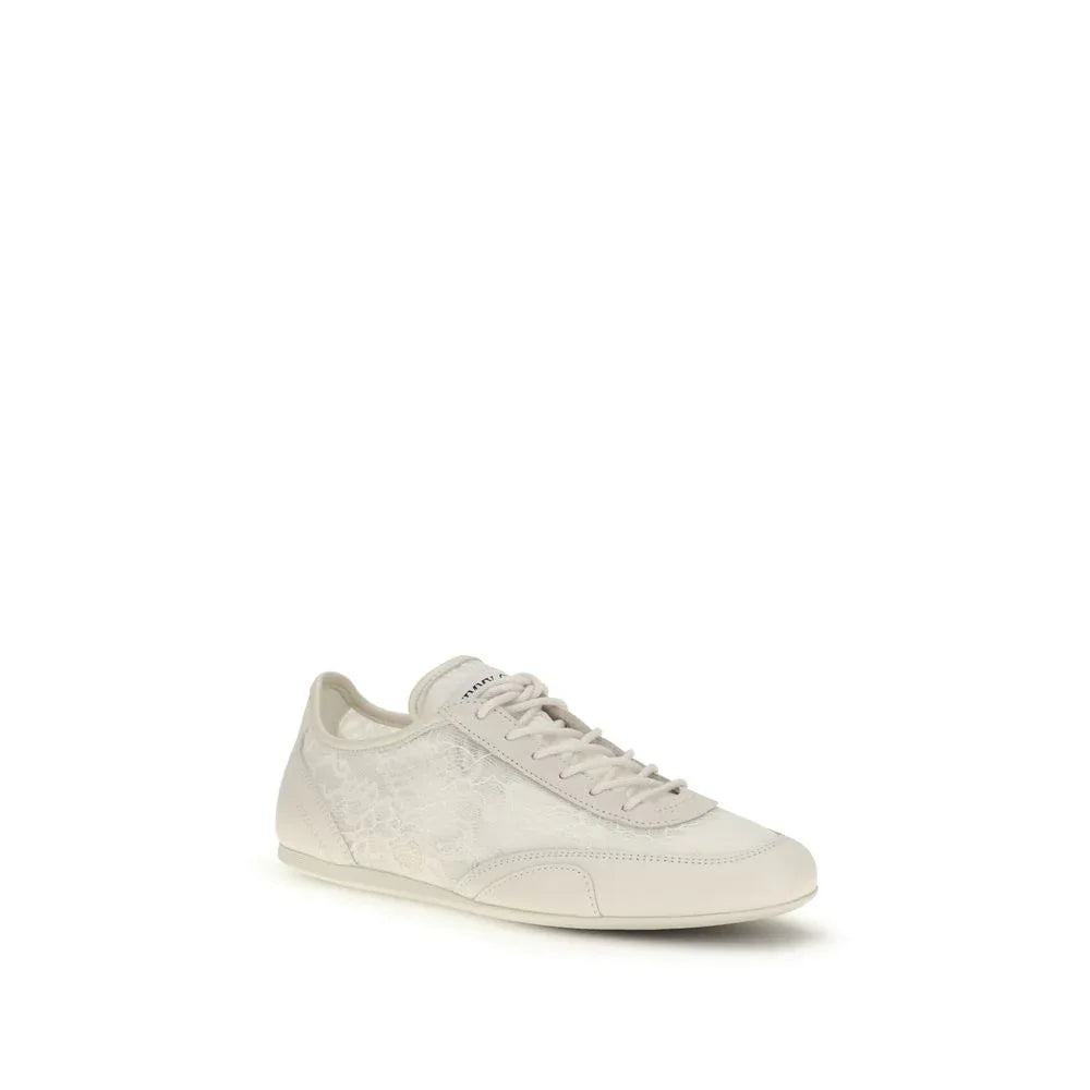 Jimmy Choo Beige Calf Leather Bos Taurus Athletic Sneakers - Zeiniez