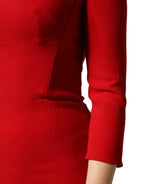 Dolce & Gabbana Red Viscose Sheath Bodycon Mermaid Dress - Zeiniez