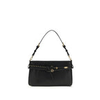 PINKO Black Calf Leather Bos Taurus Shoulder Bag - Zeiniez