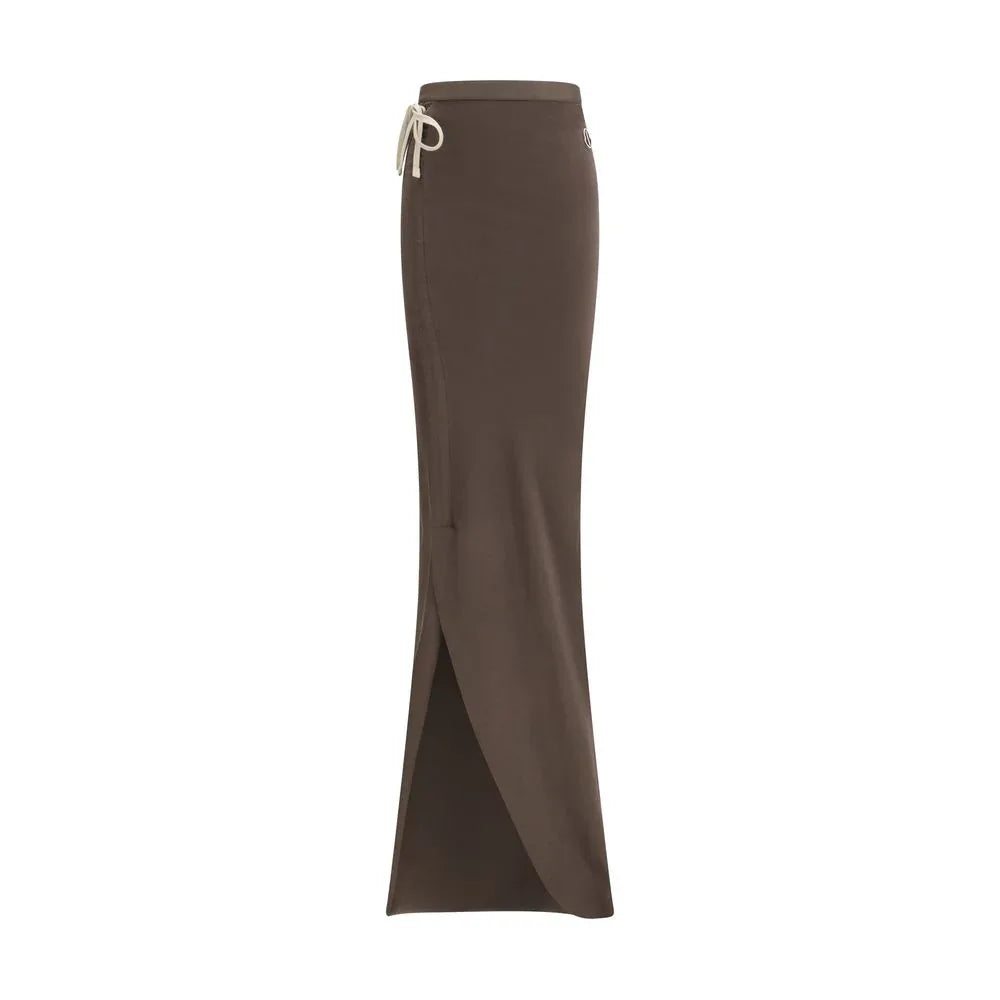 Moncler x Rick Owens Brown Cotton Long Skirt - Zeiniez