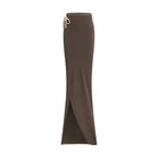 Moncler x Rick Owens Brown Cotton Long Skirt - Zeiniez