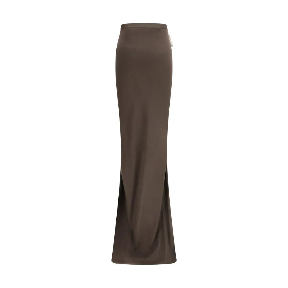 Moncler x Rick Owens Brown Cotton Long Skirt - Zeiniez
