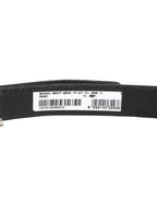 Dolce & Gabbana Men Black Classic Leather Metal Buckle Belt - Zeiniez
