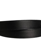 Dolce & Gabbana Men Black Classic Leather Metal Buckle Belt - Zeiniez